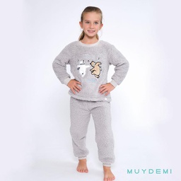 PIJAMA INVIERNO NIÑA Talla 2 a 8