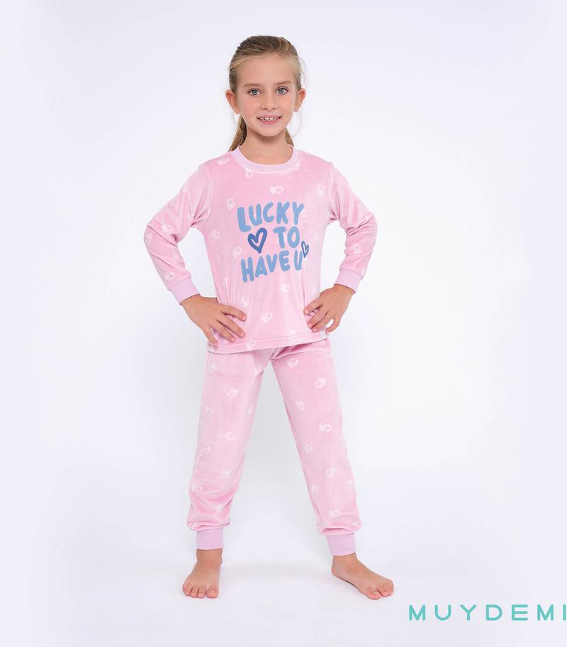 PIJAMA INVIERNO NIÑA Talla 2 a 8