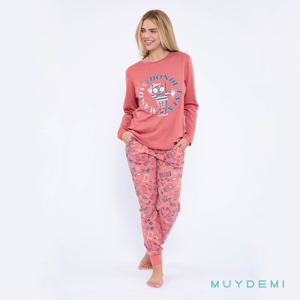 [290050S] PIJAMA INVIERNO MUJER (S)