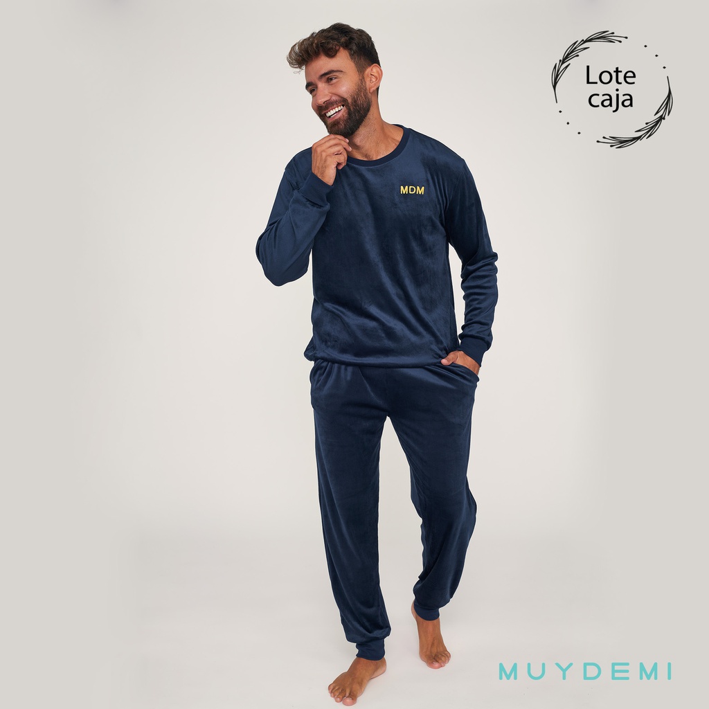 LOTE CAJA PIJAMA INVIERNO HOMBRE (1-S, 4-M, 4-L, 4-XL, 1-XXL)