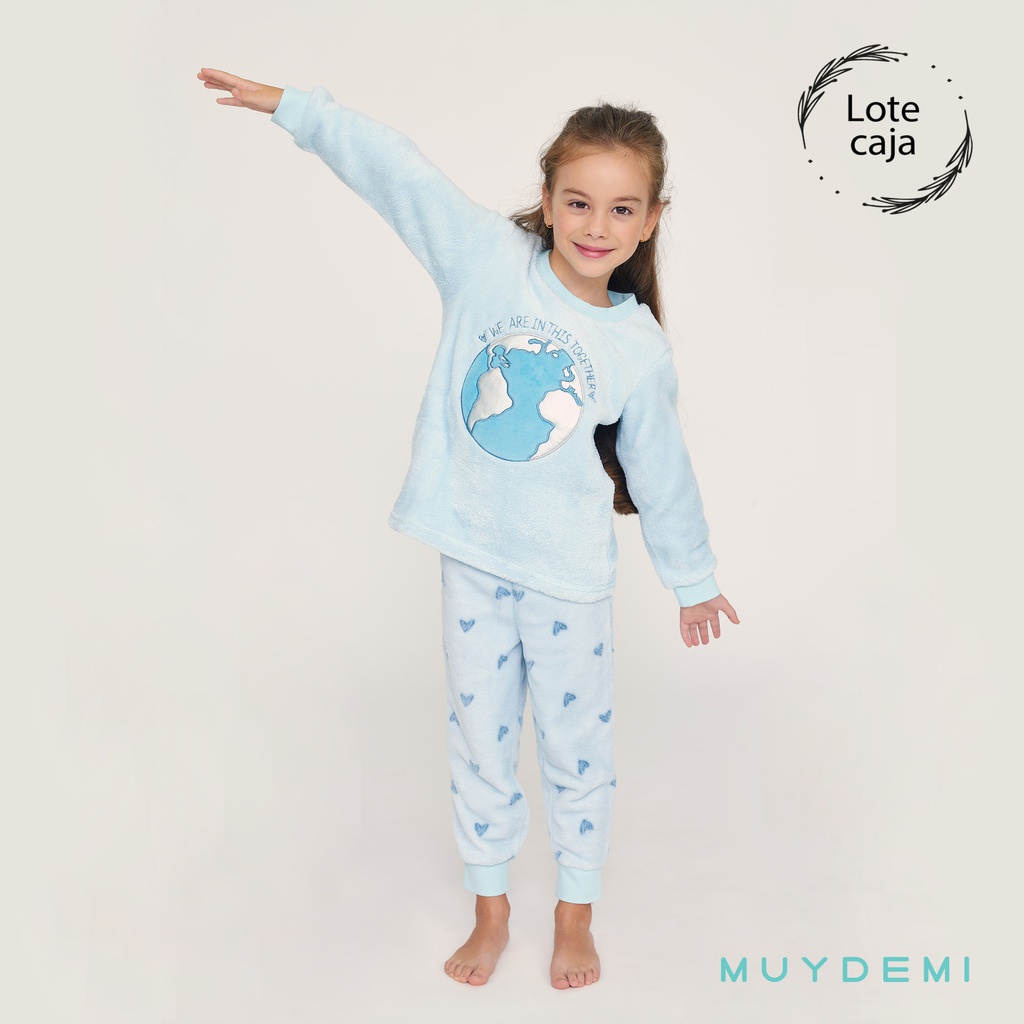 LOTE CAJA PIJAMA INVIERNO NIÑA  Talla 10 a 16 (4-10, 4-12, 2-14, 2-16)