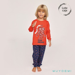 577653 LOTE CAJA PIJAMA INVIERNO NIÑO Talla 2 a 8 (2-2, 2-4, 4-6, 4-8)