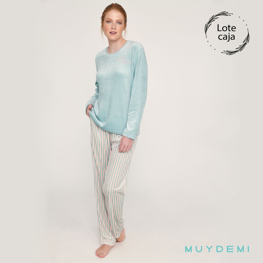 LOTE CAJA PIJAMA INVIERNO MUJER (2-S, 4-M, 4-L, 2-XL)