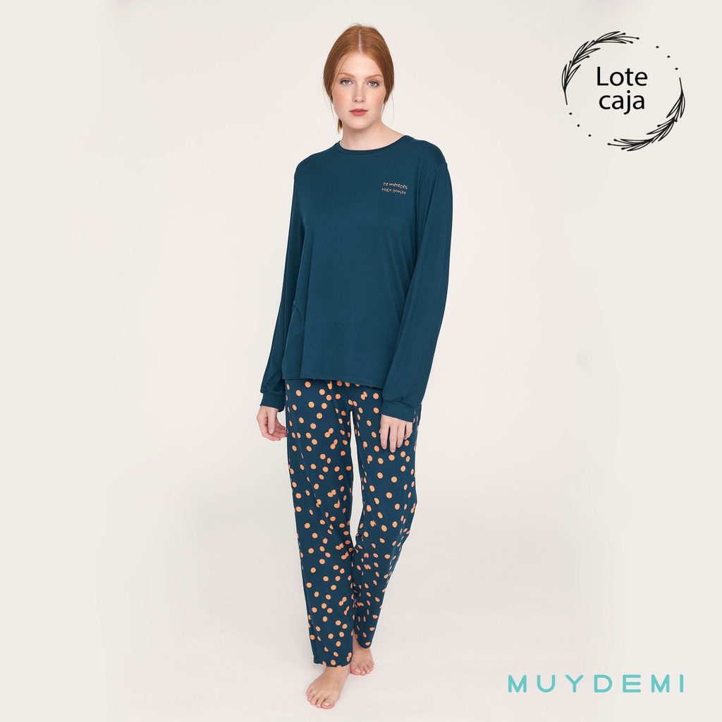 LOTE CAJA PIJAMA INVIERNO MUJER (2-S, 4-M, 4-L, 2-XL)