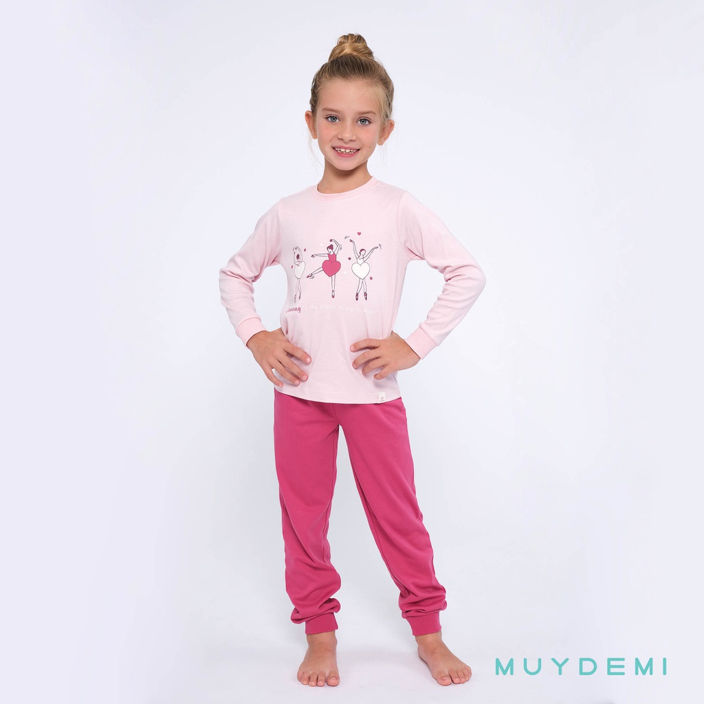 PIJAMA INVIERNO NIÑA Talla 2 a 8