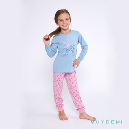 690100 PIJAMA INVIERNO NIÑA Talla 2 a 8