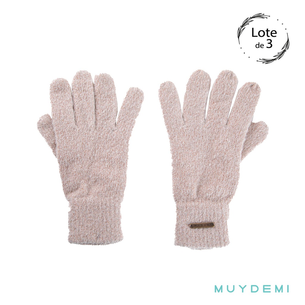 GUANTES MUJER (PACK 3UD)