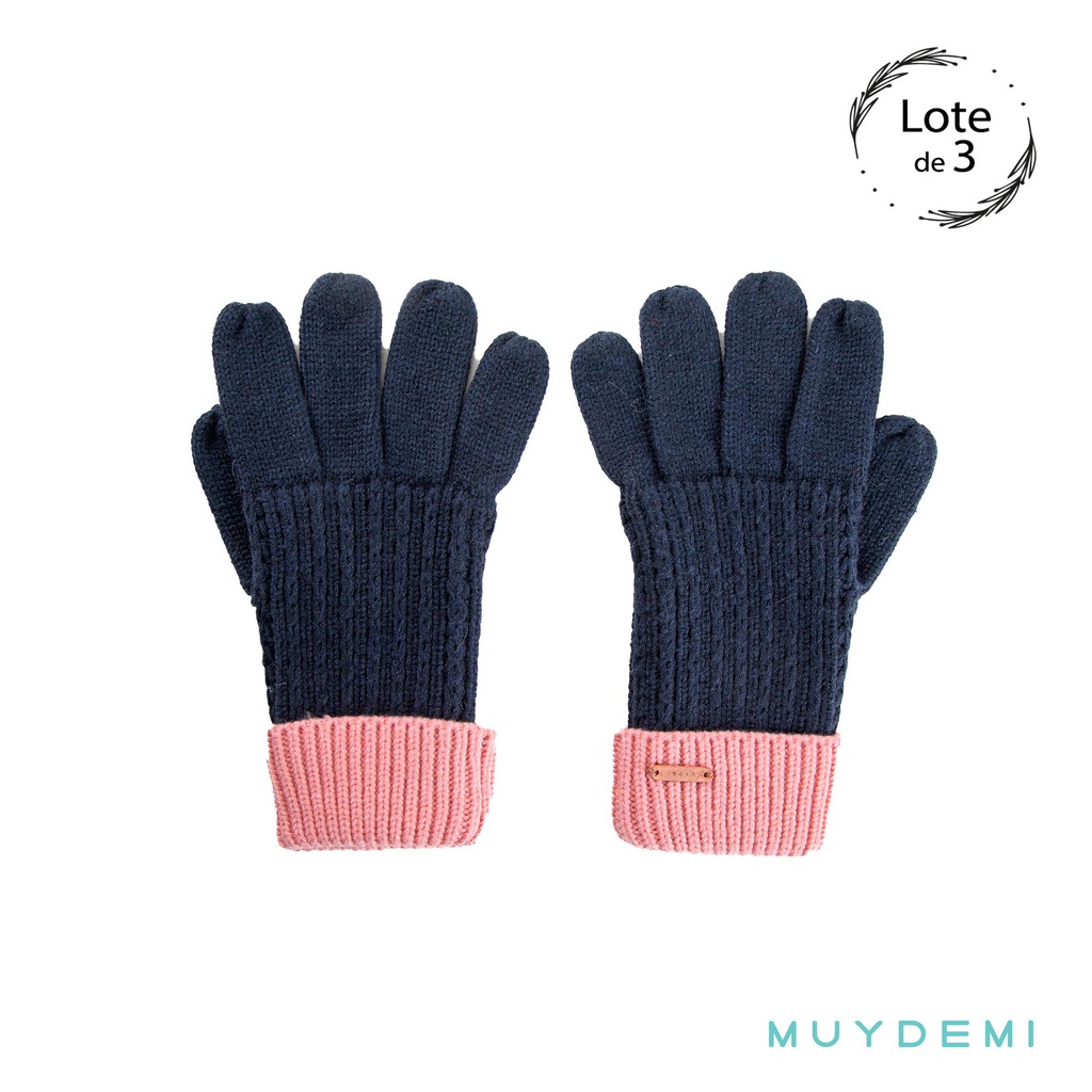 GUANTES MUJER (PACK 3UD)