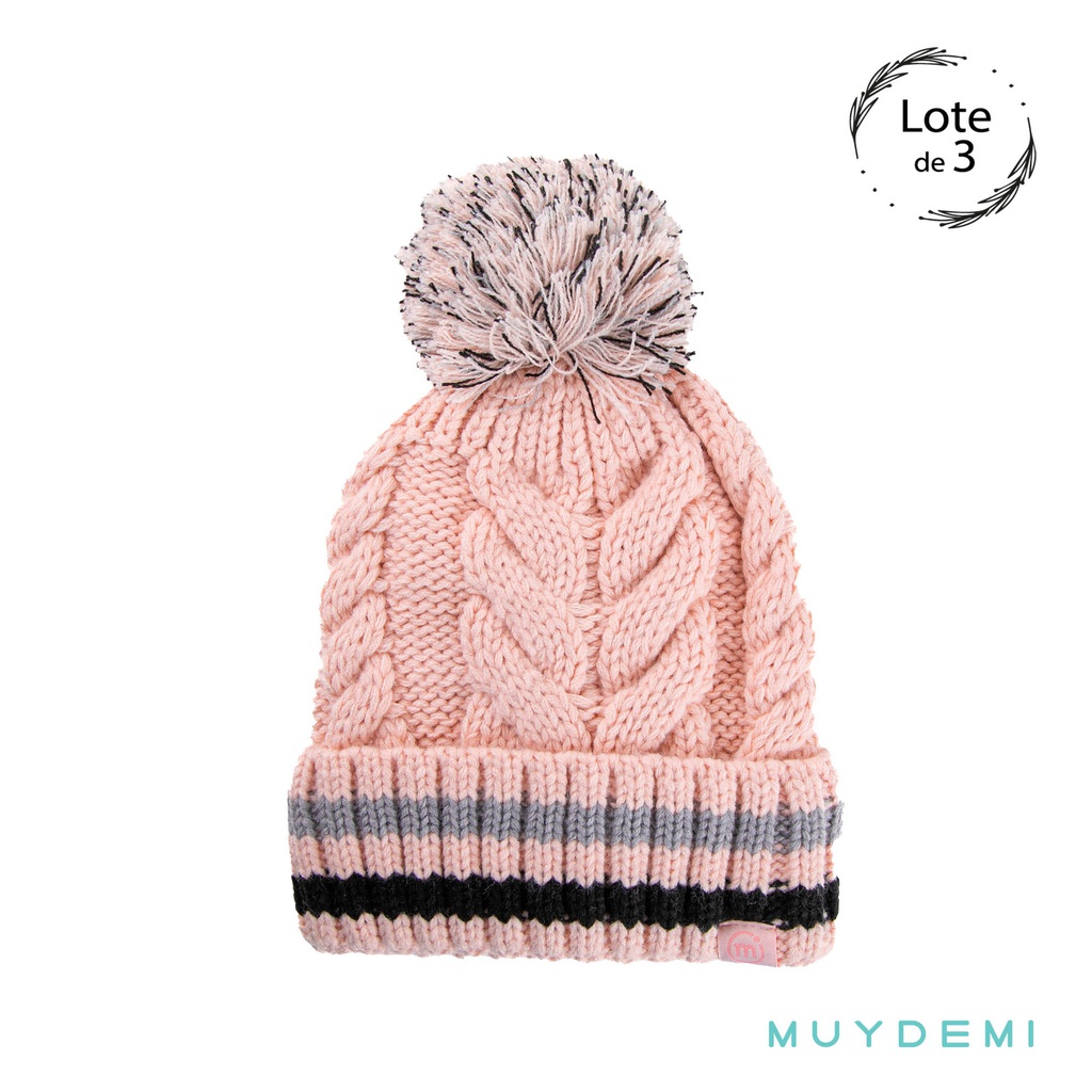 GORRO NIÑA (PACK 3UD)