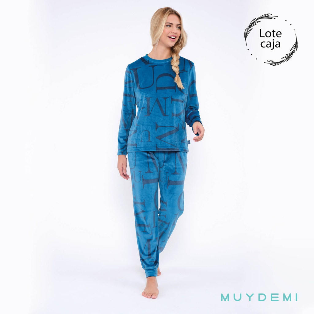 LOTE CAJA PIJAMA INVIERNO MUJER