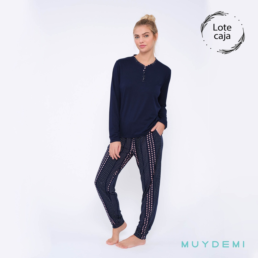 LOTE CAJA PIJAMA INVIERNO MUJER