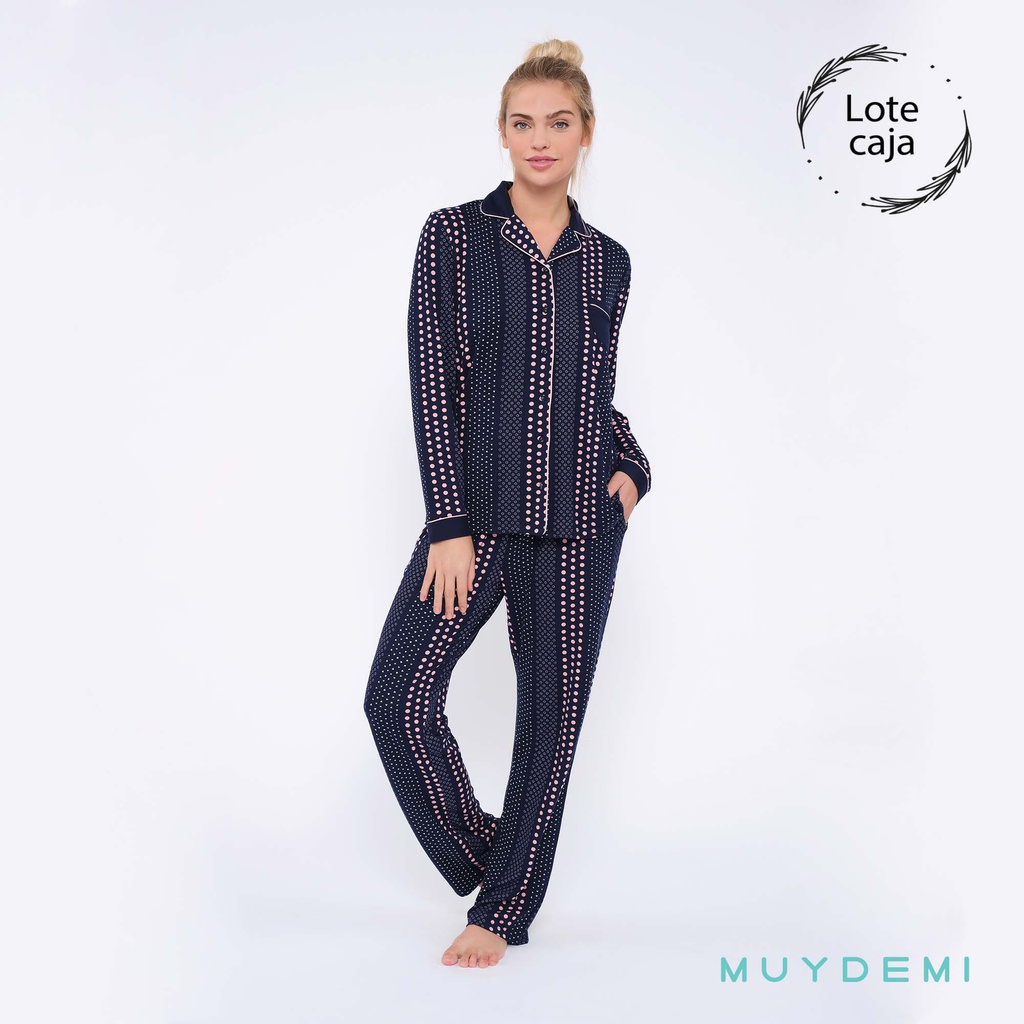 LOTE CAJA PIJAMA INVIERNO MUJER