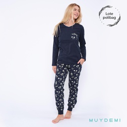 992019 LOTE POLYBAG PIJAMA INVIERNO MUJER (3-S, 6-M, 6-L, 3-XL)(290019)