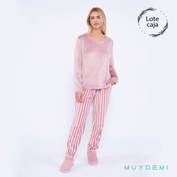 592025 LOTE CAJA PIJAMA INVIERNO MUJER (2-S, 4-M, 4-L, 2-XL)