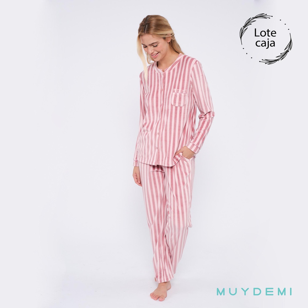 LOTE CAJA PIJAMA INVIERNO MUJER (2-S, 4-M, 4-L, 2-XL)