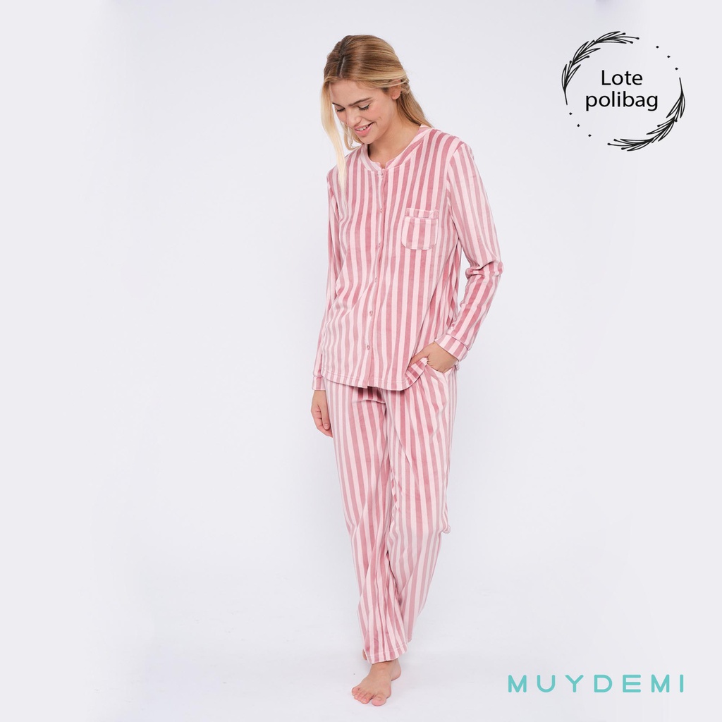 LOTE POLYBAG PIJAMA INVIERNO MUJER (3-S, 6-M, 6-L, 3-XL)