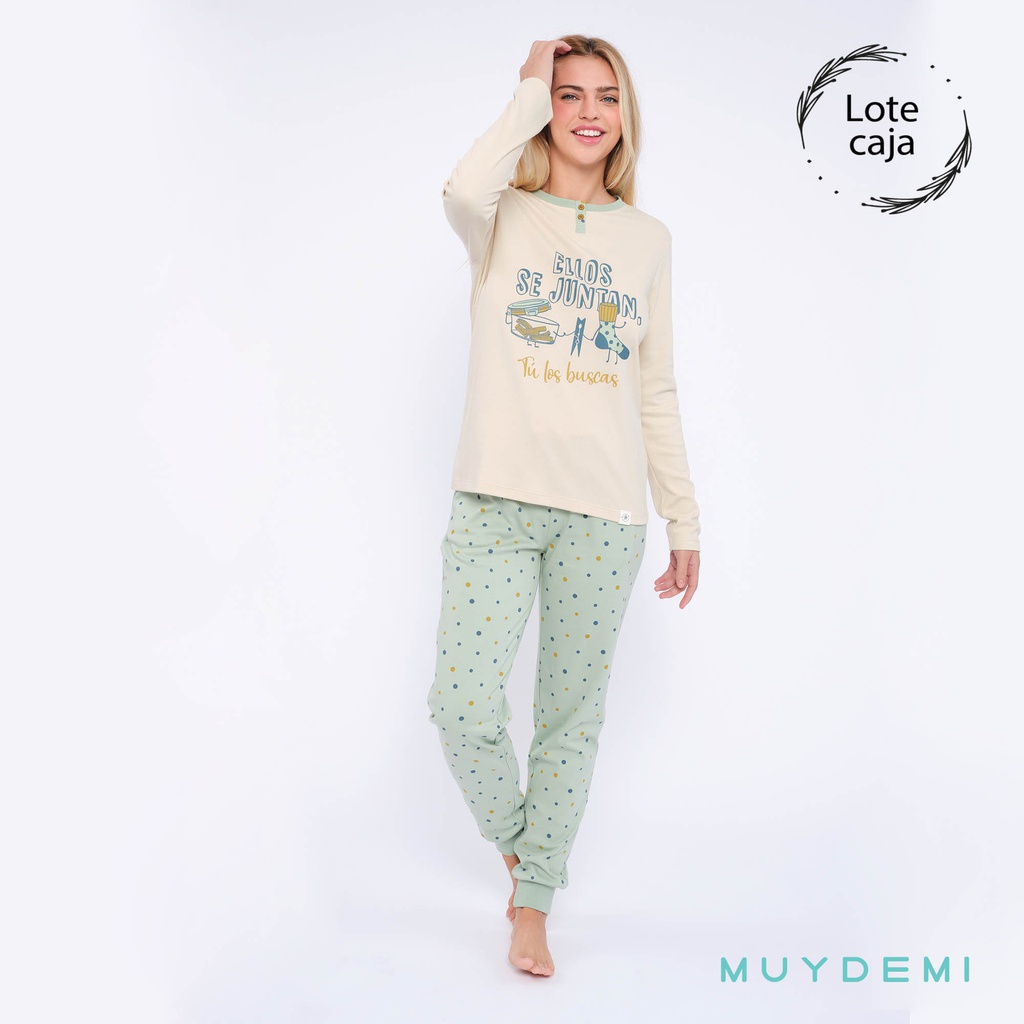 LOTE CAJA PIJAMA INVIERNO MUJER (2-S, 4-M, 4-L, 2-XL)(290030)