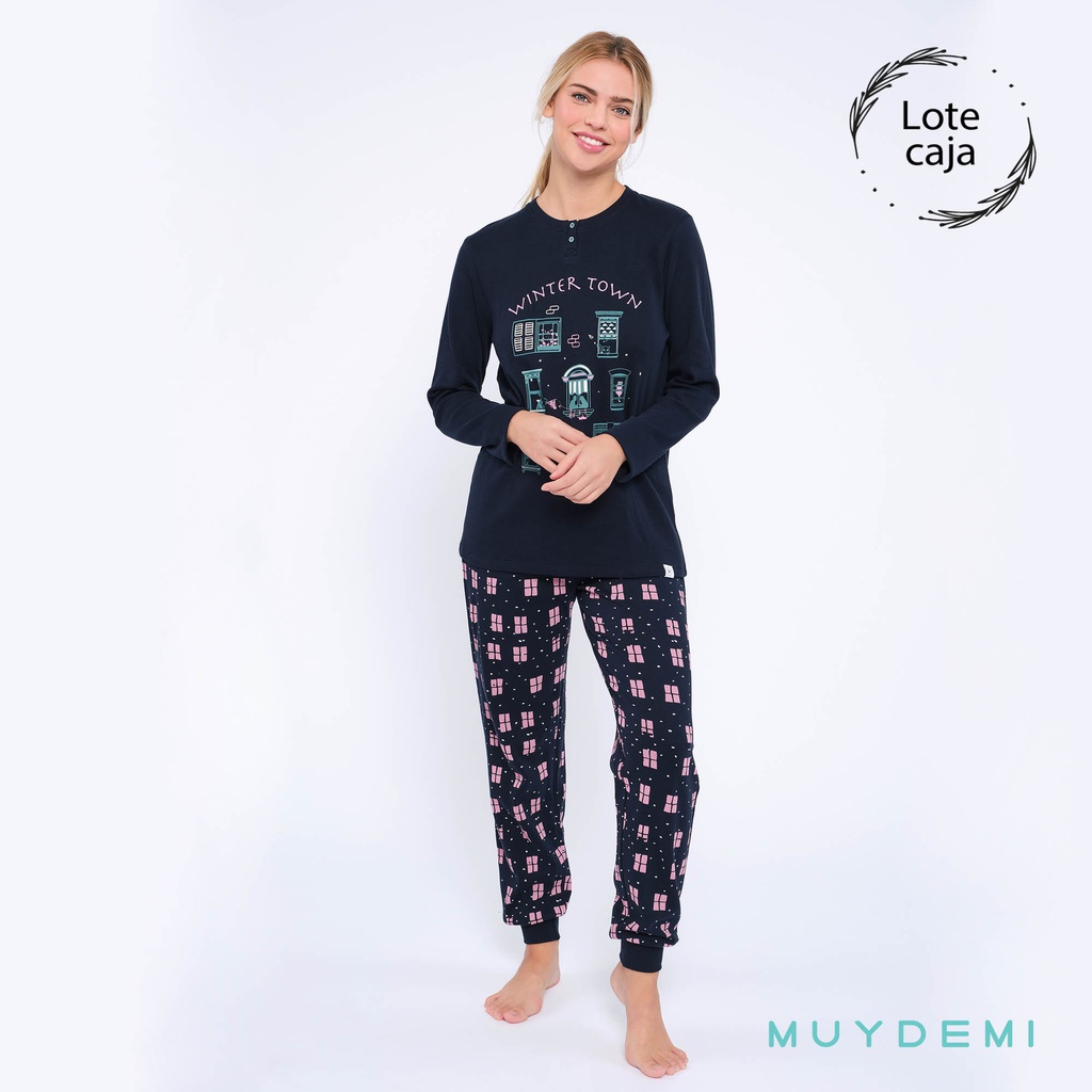 LOTE CAJA PIJAMA INVIERNO MUJER (2-S, 4-M, 4-L, 2-XL)(290032)