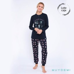 592032 LOTE CAJA PIJAMA INVIERNO MUJER (2-S, 4-M, 4-L, 2-XL)(290032)