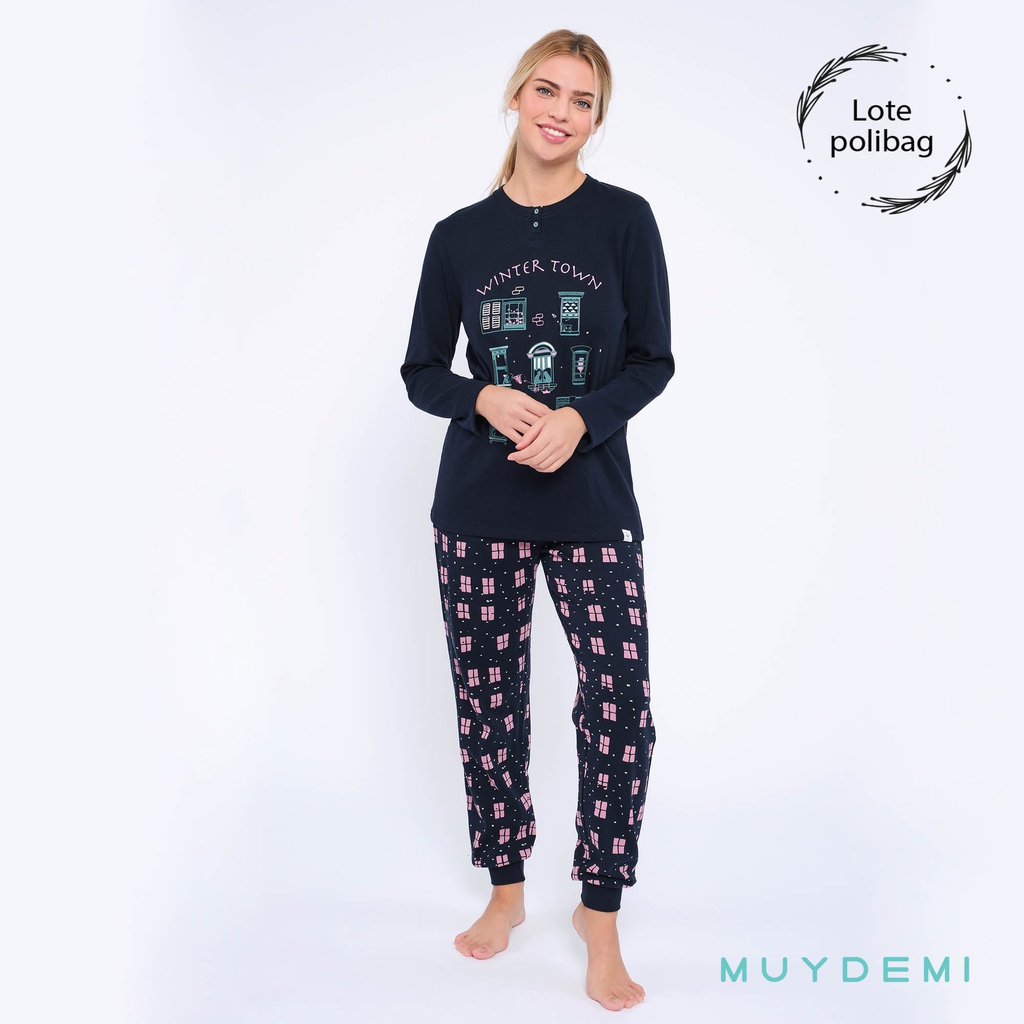 LOTE POLYBAG PIJAMA INVIERNO MUJER (3-S, 6-M, 6-L, 3-XL)(290032)