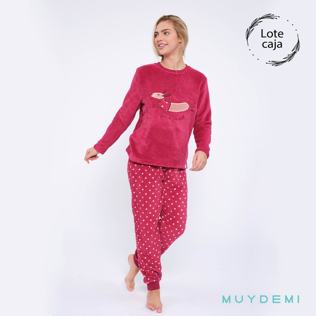 LOTE CAJA PIJAMA INVIERNO MUJER (2-S, 4-M, 4-L, 2-XL)