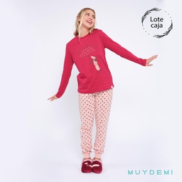 592035 LOTE CAJA PIJAMA INVIERNO MUJER (2-S, 4-M, 4-L, 2-XL)(290035)