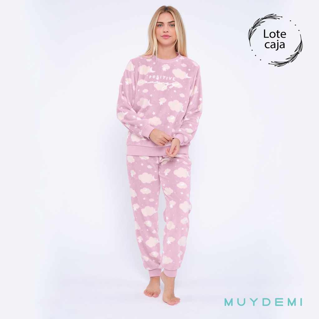 LOTE CAJA PIJAMA INVIERNO MUJER