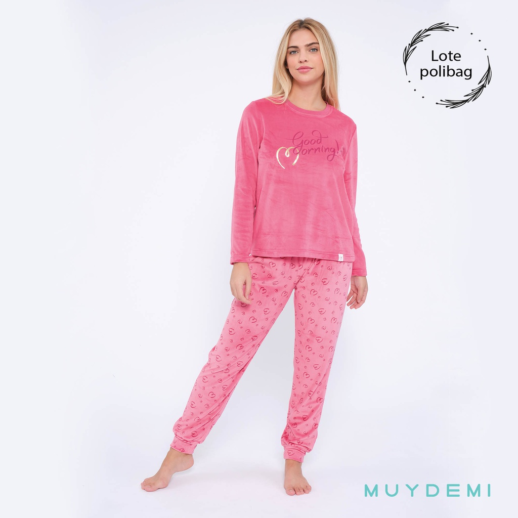 LOTE POLYBAG PIJAMA INVIERNO MUJER (3-S, 6-M, 6-L, 3-XL)