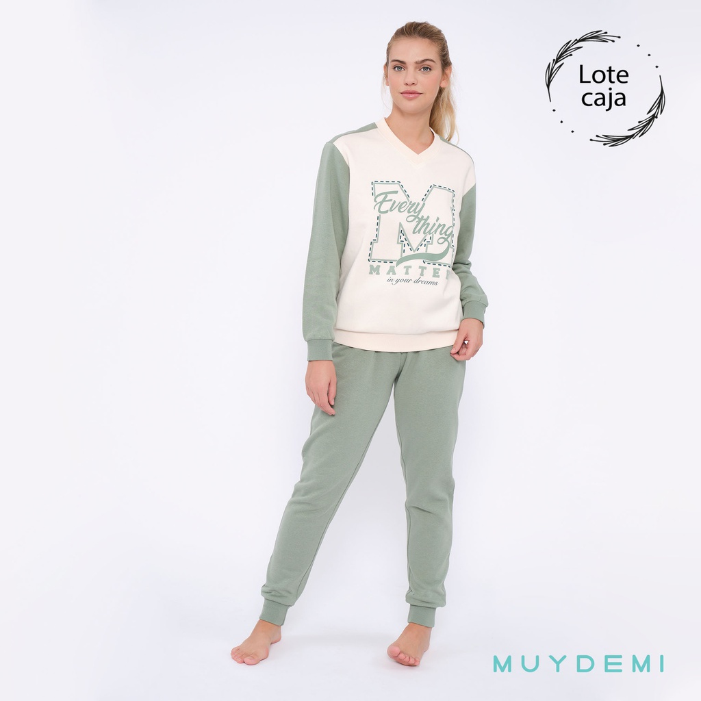 LOTE CAJA PIJAMA INVIERNO MUJER (2-S, 4-M, 4-L, 2-XL)(290045)