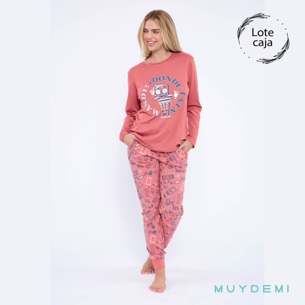 LOTE CAJA PIJAMA INVIERNO MUJER (2-S, 4-M, 4-L, 2-XL)(290050)