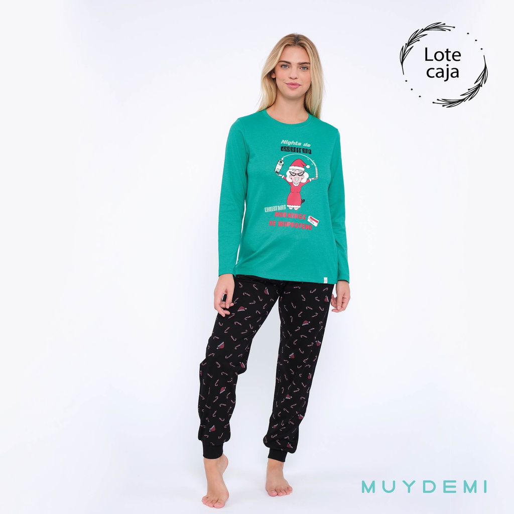 LOTE CAJA PIJAMA INVIERNO MUJER (2-S, 4-M, 4-L, 2-XL)(290051)