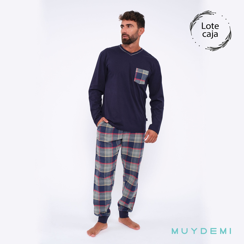 LOTE CAJA PIJAMA INVIERNO HOMBRE