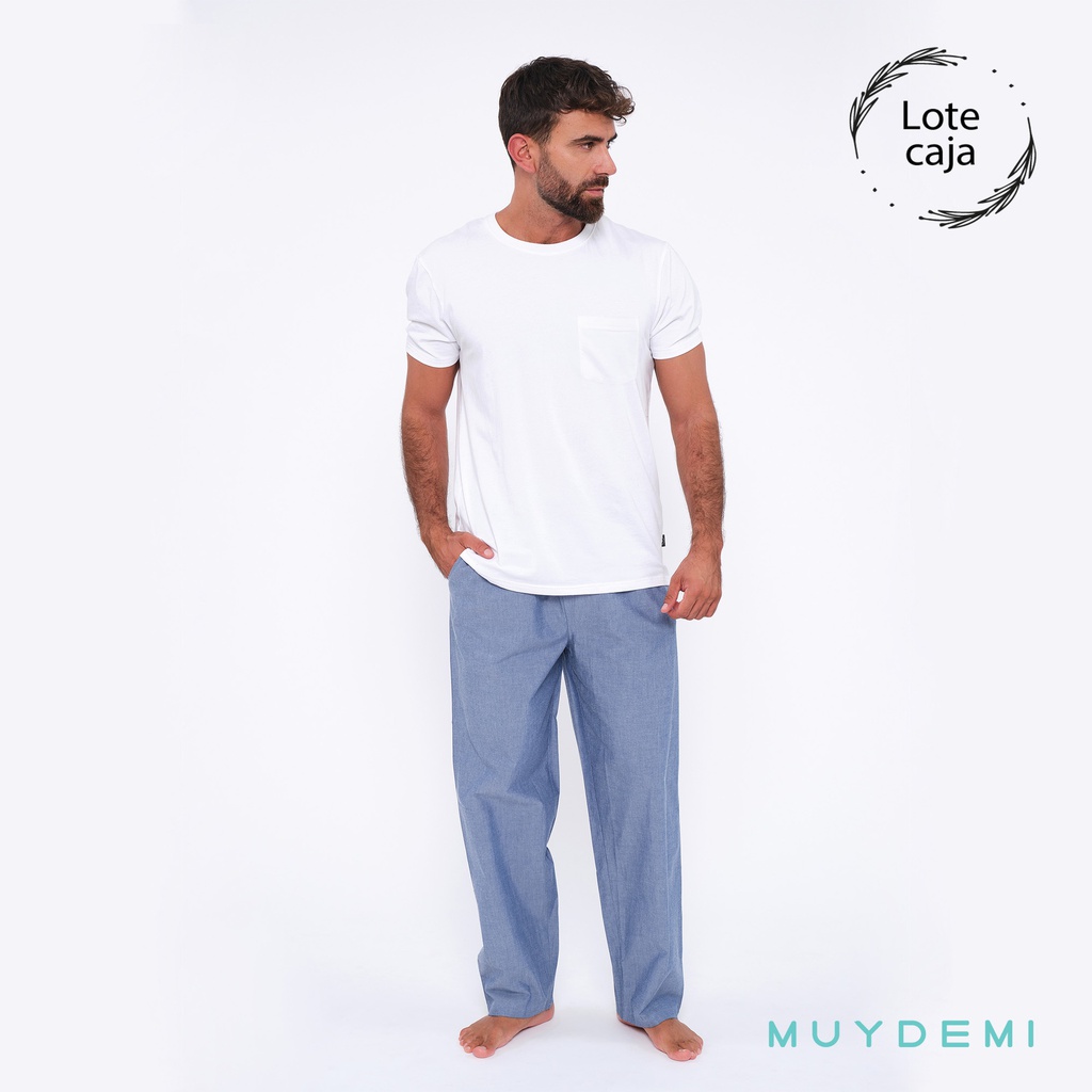 LOTE CAJA PIJAMA INVIERNO HOMBRE (1-S, 4-M, 4-L, 4-XL, 1-2XL)(390162)