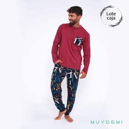 593094 LOTE CAJA PIJAMA INVIERNO HOMBRE