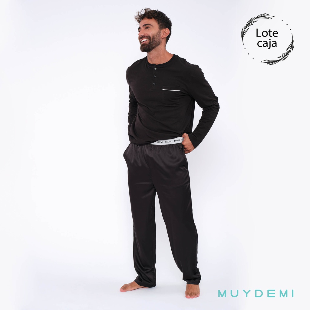 LOTE CAJA PIJAMA INVIERNO HOMBRE (1-S, 4-M, 4-L, 4-XL, 1-2XL)(390098)