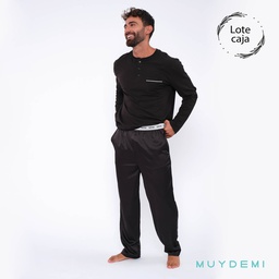 593098 LOTE CAJA PIJAMA INVIERNO HOMBRE (1-S, 4-M, 4-L, 4-XL, 1-2XL)(390098)