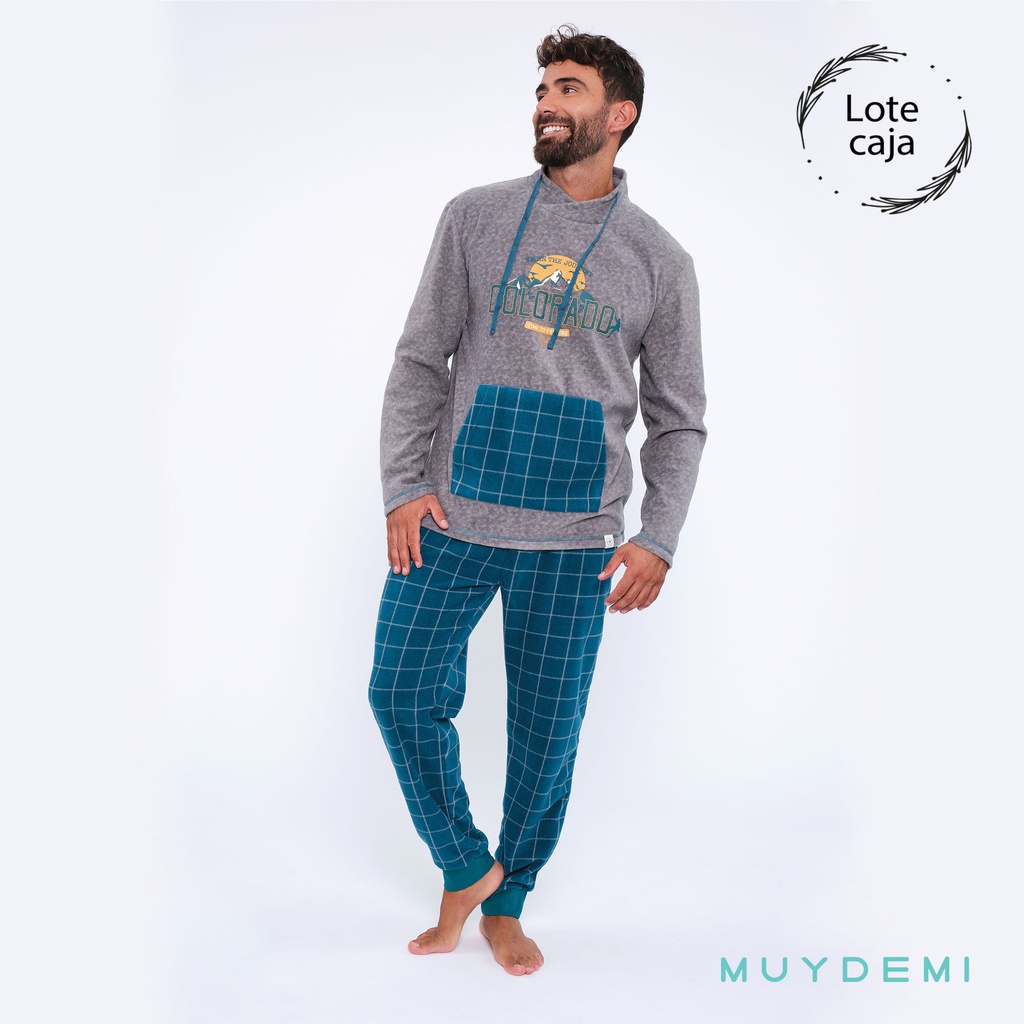 LOTE CAJA PIJAMA INVIERNO HOMBRE