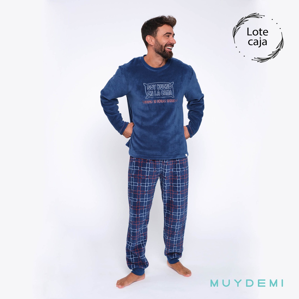 LOTE CAJA PIJAMA INVIERNO HOMBRE