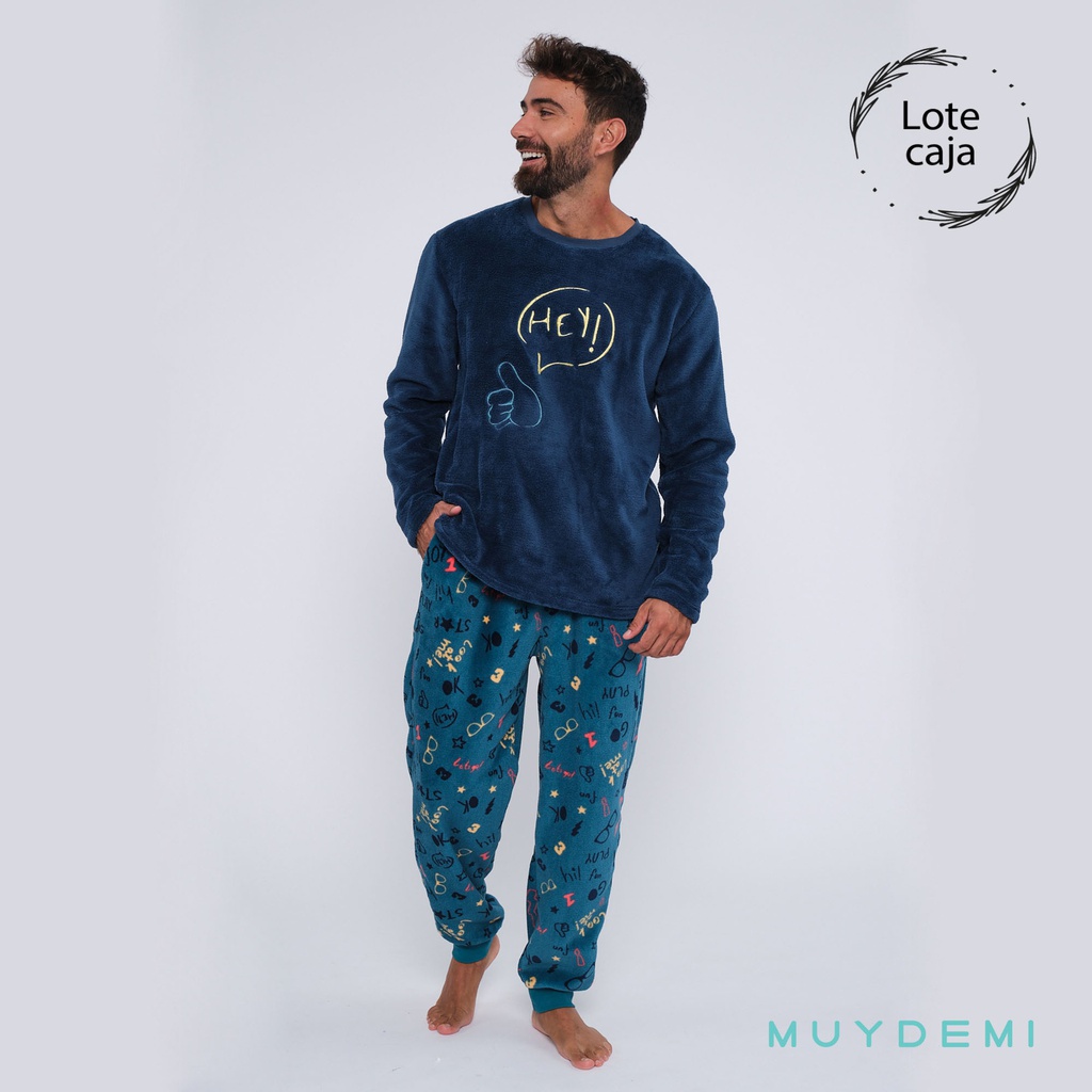 LOTE CAJA PIJAMA INVIERNO HOMBRE