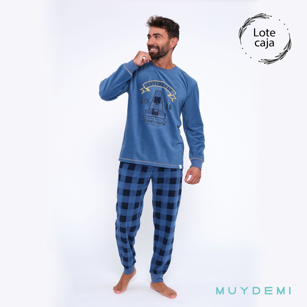 LOTE CAJA PIJAMA INVIERNO HOMBRE