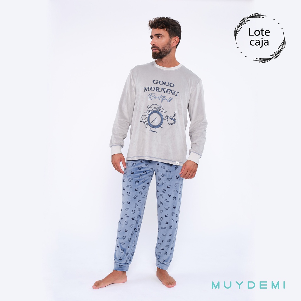 LOTE CAJA PIJAMA INVIERNO HOMBRE