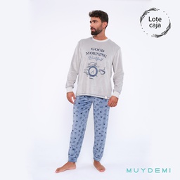 593085 LOTE CAJA PIJAMA INVIERNO HOMBRE (1-S, 4-M, 4-L, 4-XL, 1-2XL)