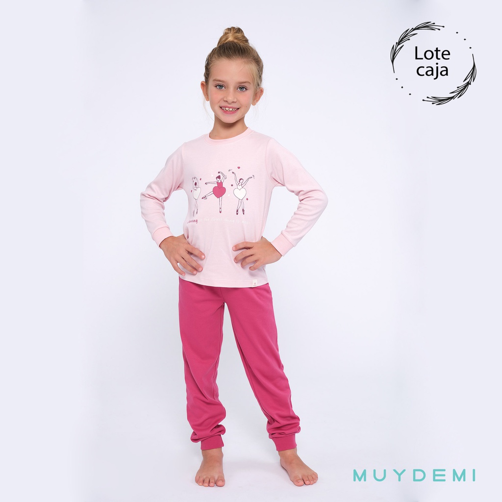 LOTE CAJA PIJAMA INVIERNO NIÑA Talla 2 a 8 (2-2, 2-4, 4-6, 4-8)(690093)