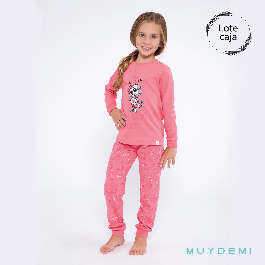 LOTE CAJA PIJAMA INVIERNO NIÑA Talla 2 a 8 (2-2, 2-4, 4-6, 4-8)(690097)