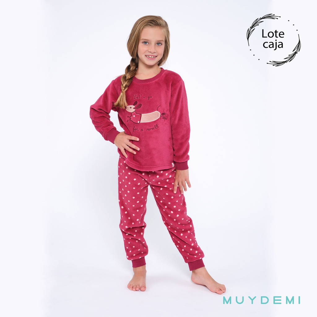 LOTE CAJA PIJAMA INVIERNO NIÑA Talla 2 a 8 (2-2, 2-4, 4-6, 4-8)