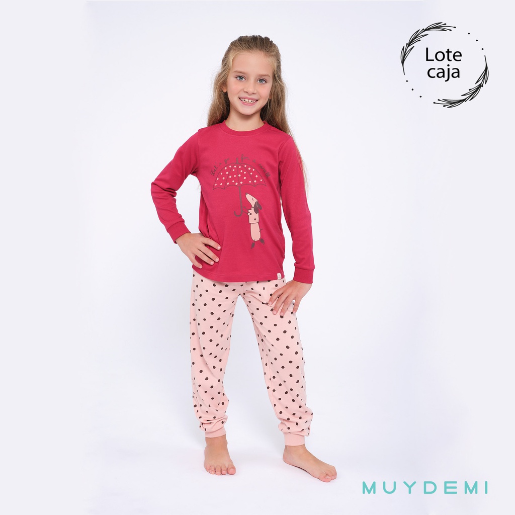 LOTE CAJA PIJAMA INVIERNO NIÑA Talla 2 a 8 (2-2, 2-4, 4-6, 4-8)