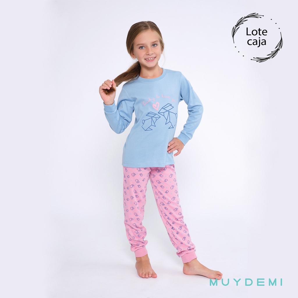 LOTE CAJA PIJAMA INVIERNO NIÑA Talla 2 a 8 (2-2, 2-4, 4-6, 4-8)(690100)