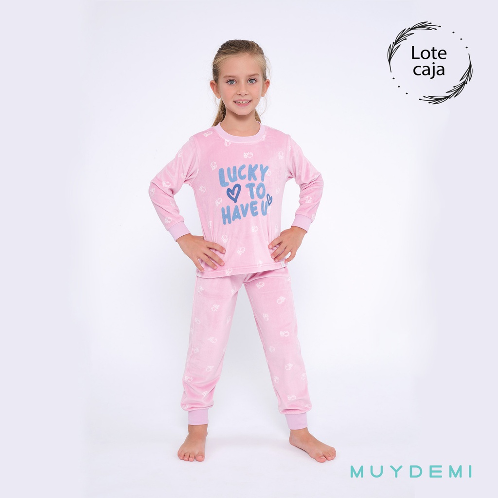 LOTE CAJA PIJAMA INVIERNO NIÑA Talla 2 a 8 (2-2, 2-4, 4-6, 4-8)