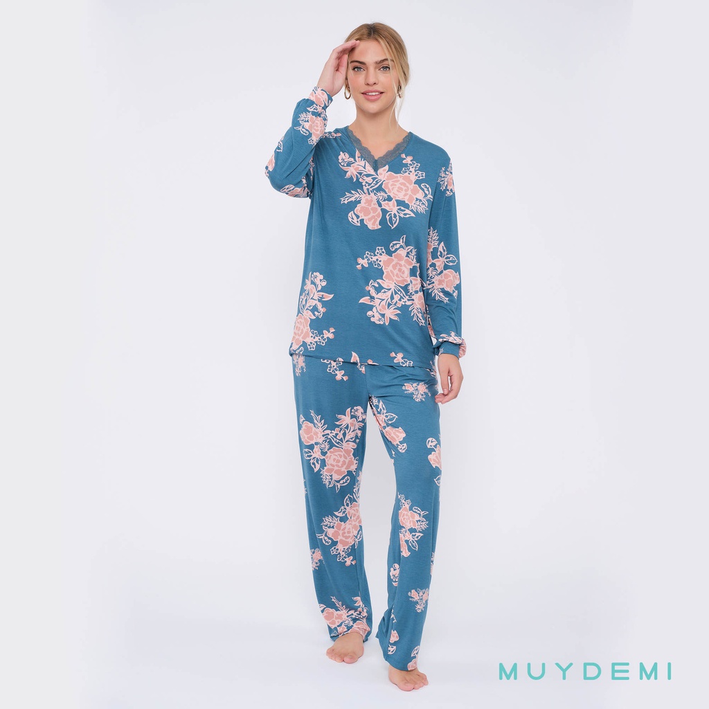 LOTE DETALL CAJA PIJAMA INVIERNO MUJER (1-S, 2-M, 2-L, 2-XL, 1-2XL)(290002)