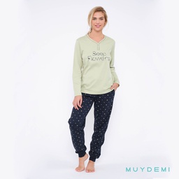 092017 LOTE DETALL CAJA PIJAMA INVIERNO MUJER (1-S, 2-M, 2-L, 2-XL, 1-2XL)(290017)